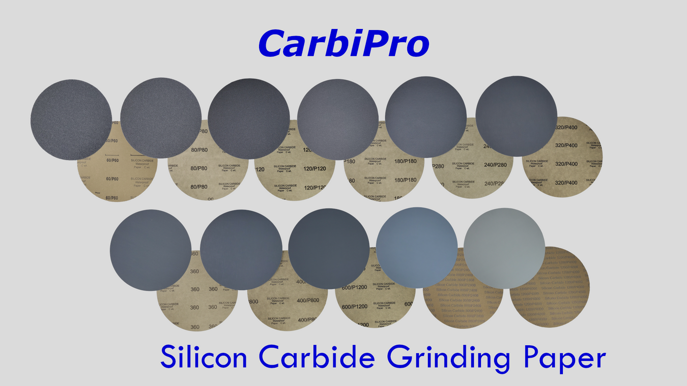 12" CarbiPro SiC Grinding Paper Plain Back