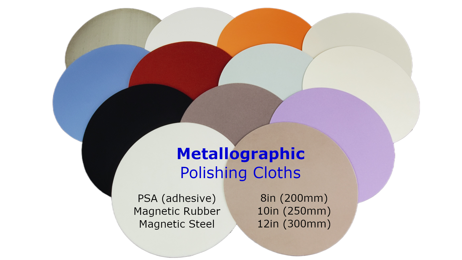 Metallographic polishing cloths and pads from OnPoint Abrasives