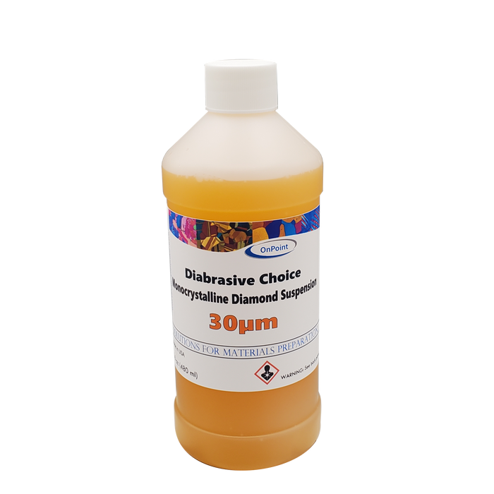 Diabrasive Choice Monocrystalline Diamond Suspension – 30 µm, 16 oz, Low Viscosity