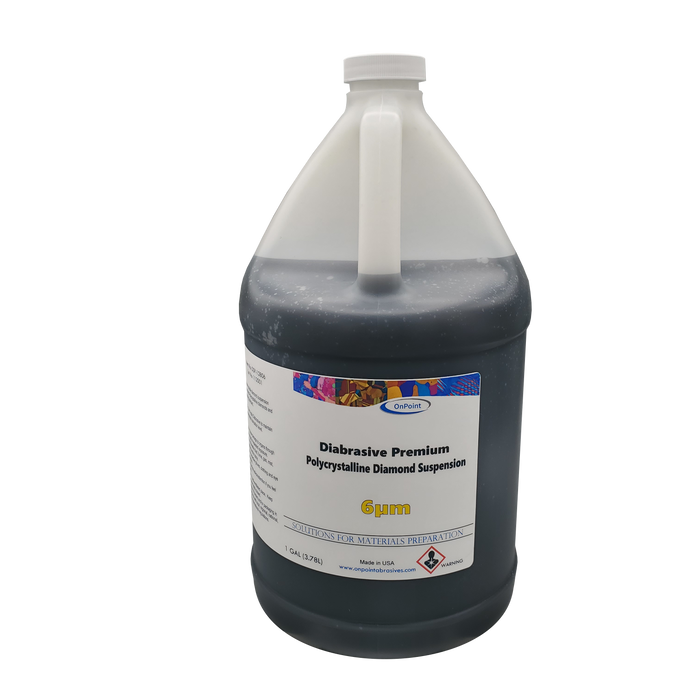 Diabrasive Premium Polycrystalline Diamond Suspension – 6 µm, 1 Gallon, Low Viscosity