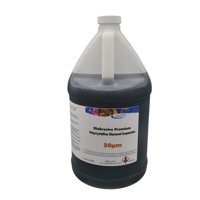 Diabrasive Premium Polycrystalline Diamond Suspension – 30 µm, 1 Gallon, Low Viscosity