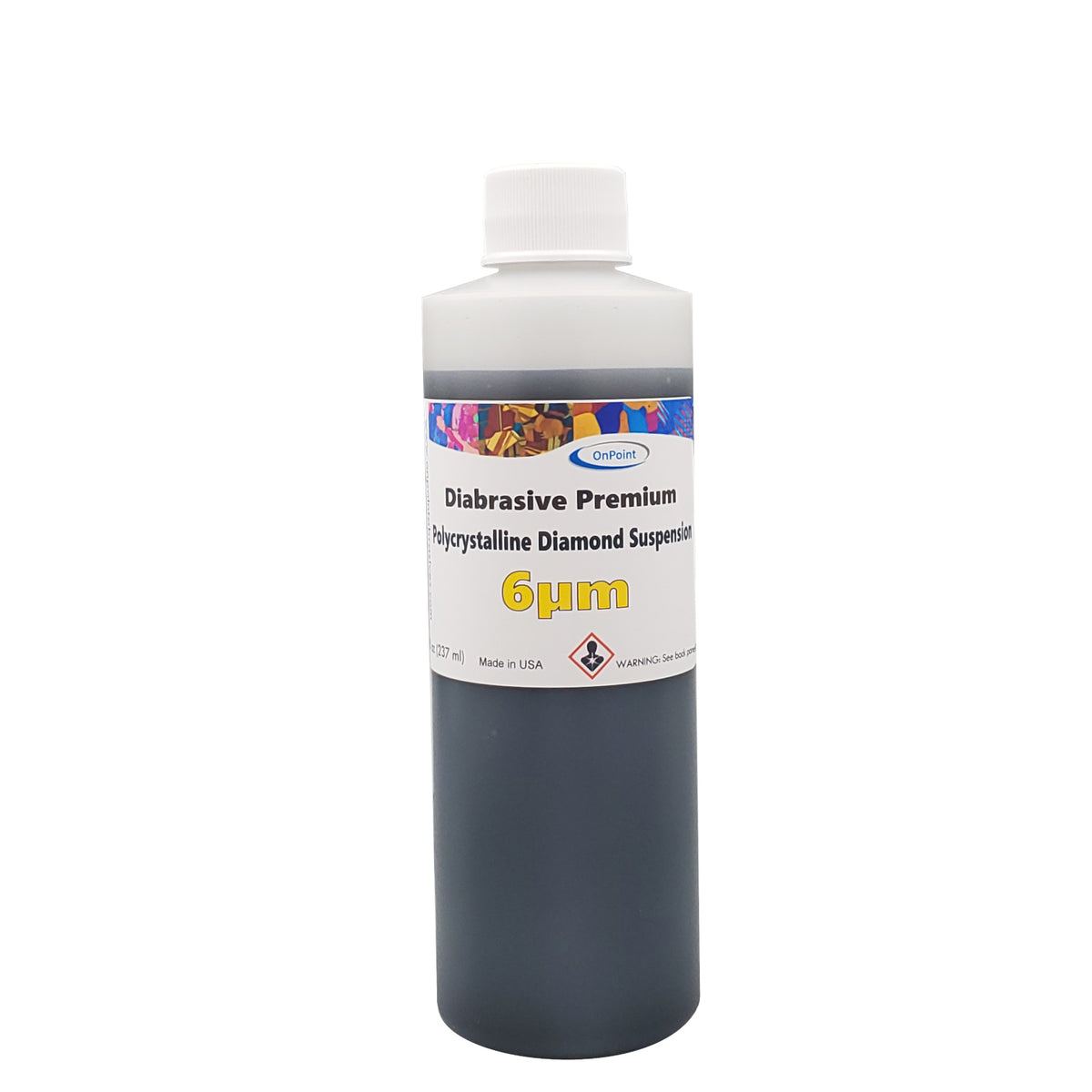 Diabrasive Premium, Poly, 6 micron, 8oz (237ml), Low Viscosity